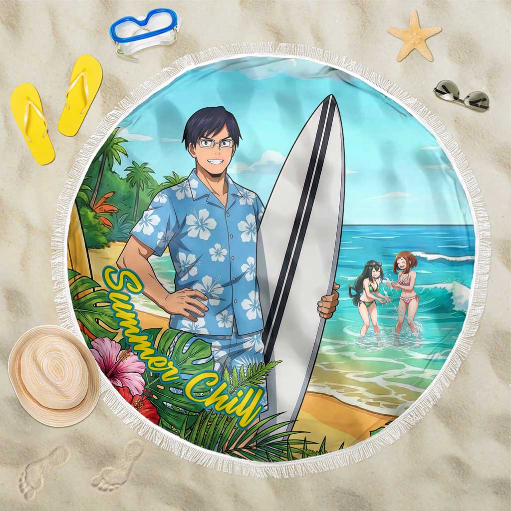 Tenya Iida Summer Chill Beach Blanket Tropical Anime Surf Escape