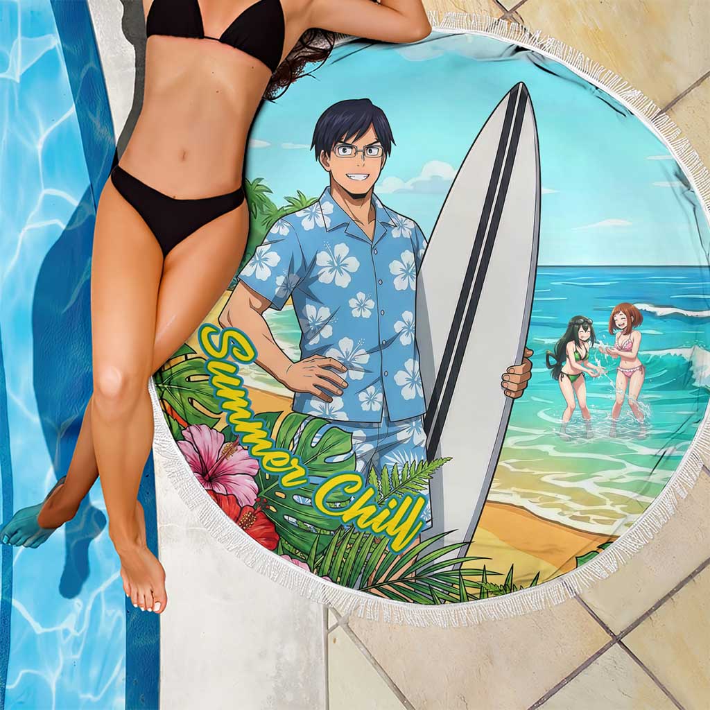 Tenya Iida Summer Chill Beach Blanket Tropical Anime Surf Escape