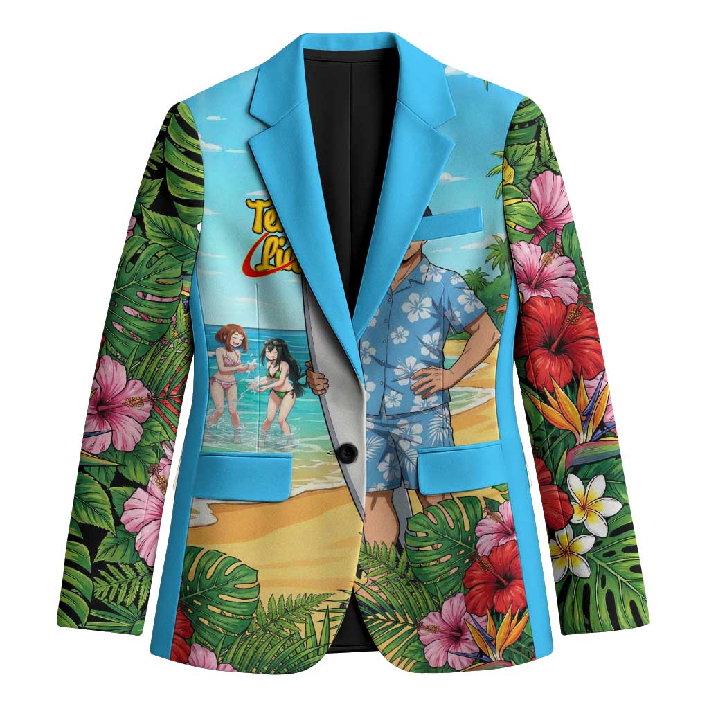 Tenya Iida Summer Chill Blazer Tropical Anime Surf Escape