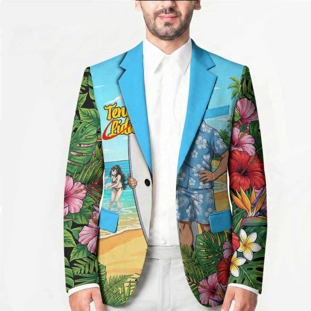Tenya Iida Summer Chill Blazer Tropical Anime Surf Escape