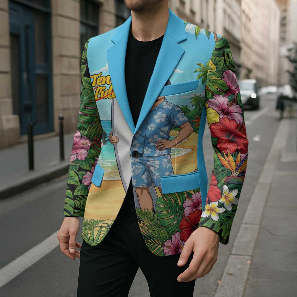 Tenya Iida Summer Chill Blazer Tropical Anime Surf Escape