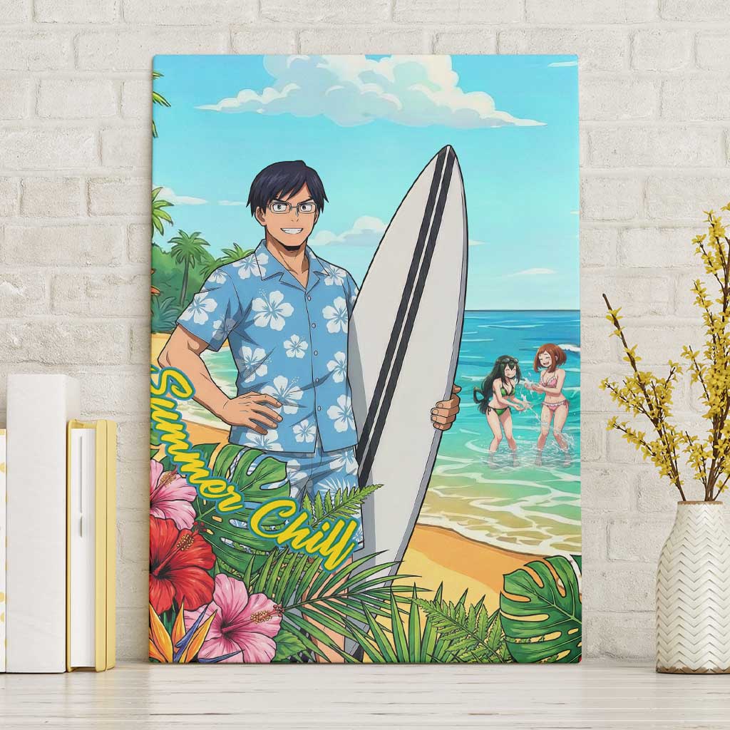 Tenya Iida Summer Chill Canvas Wall Art Tropical Anime Surf Escape