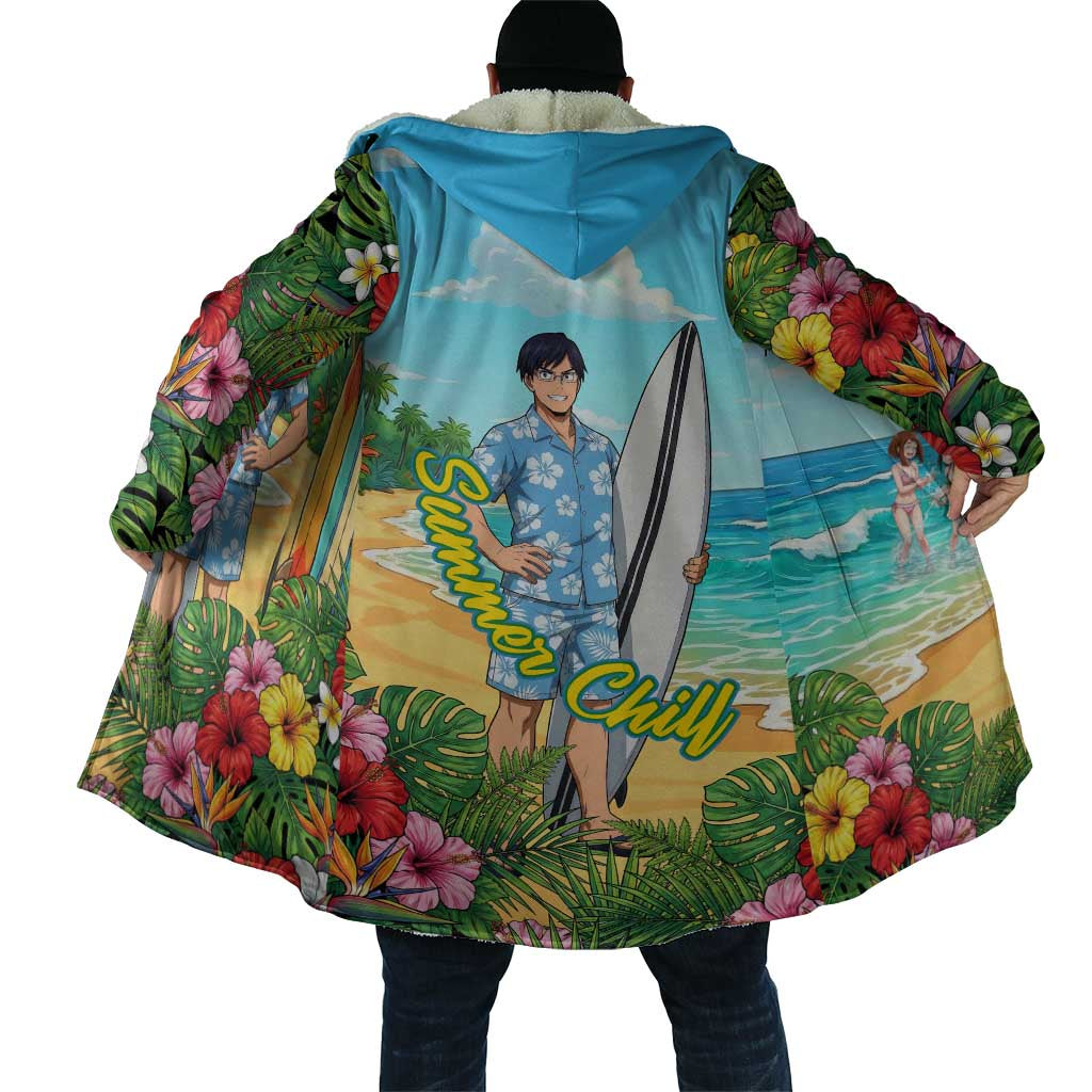 Tenya Iida Summer Chill Cloak Tropical Anime Surf Escape