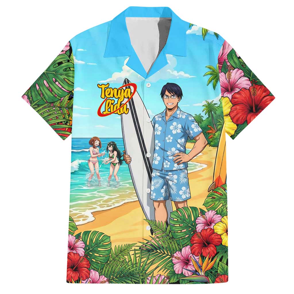 Tenya Iida Summer Chill Hawaiian Shirt Tropical Anime Surf Escape