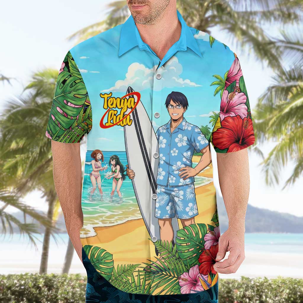 Tenya Iida Summer Chill Hawaiian Shirt Tropical Anime Surf Escape