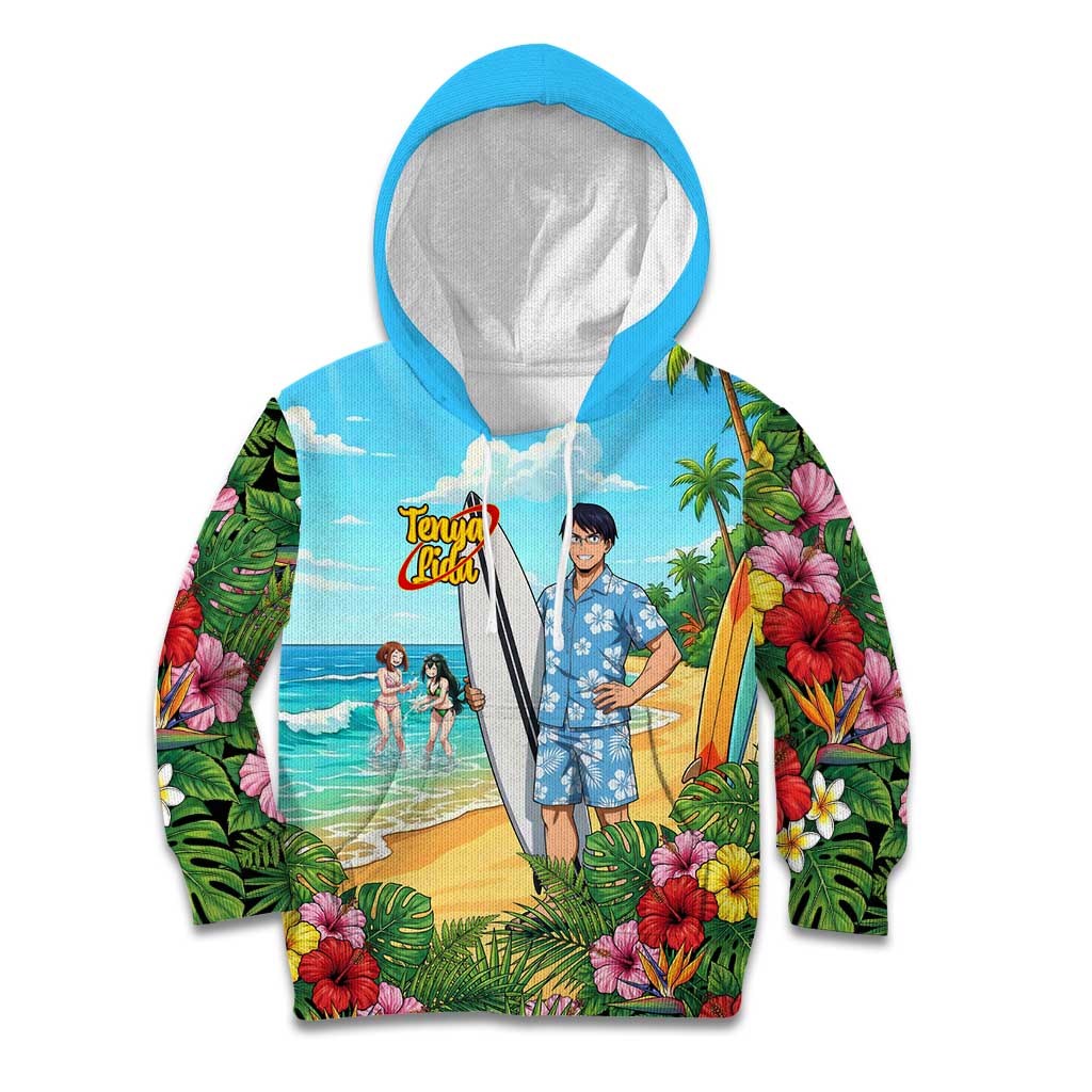Tenya Iida Summer Chill Kid Hoodie Tropical Anime Surf Escape