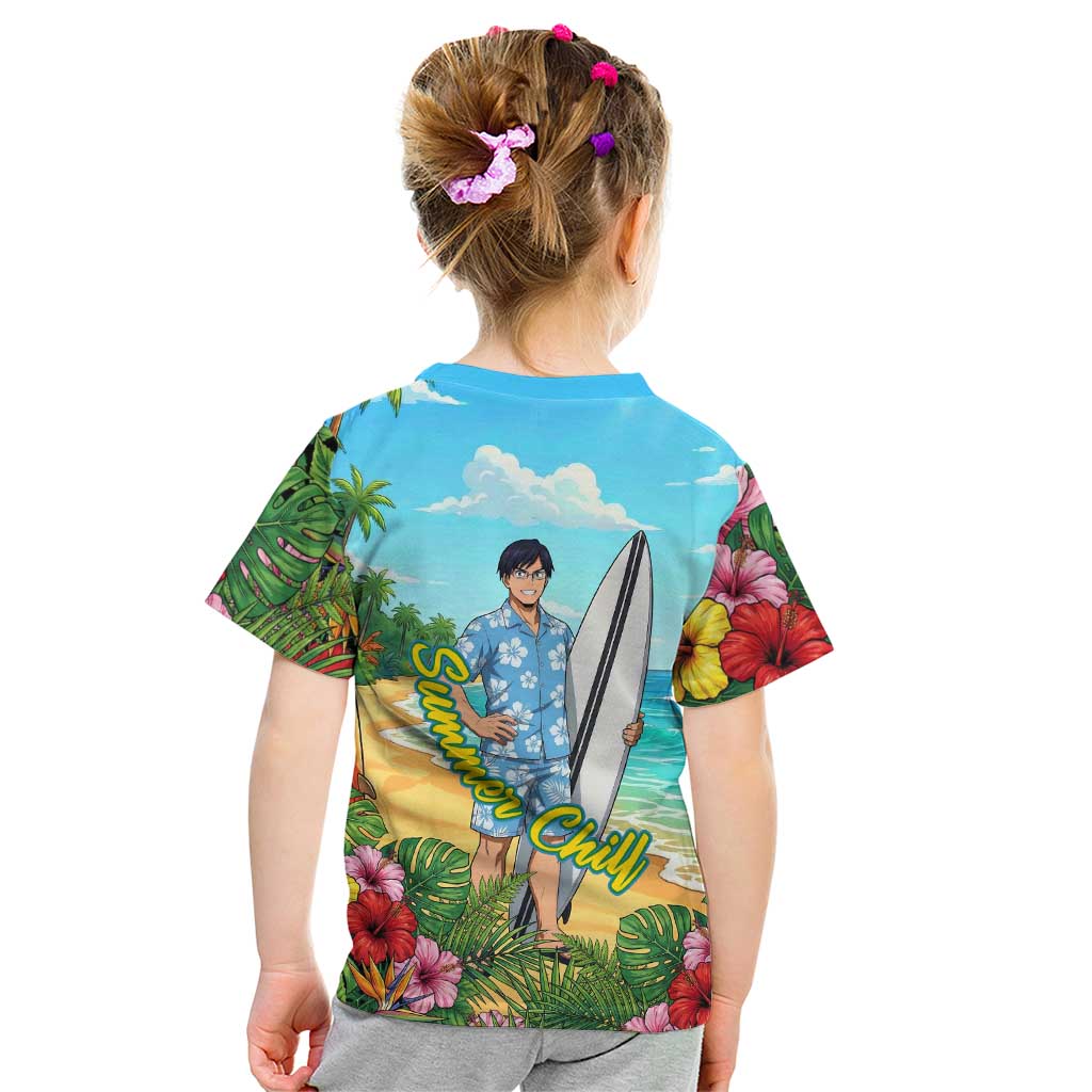 Tenya Iida Summer Chill Kid T Shirt Tropical Anime Surf Escape