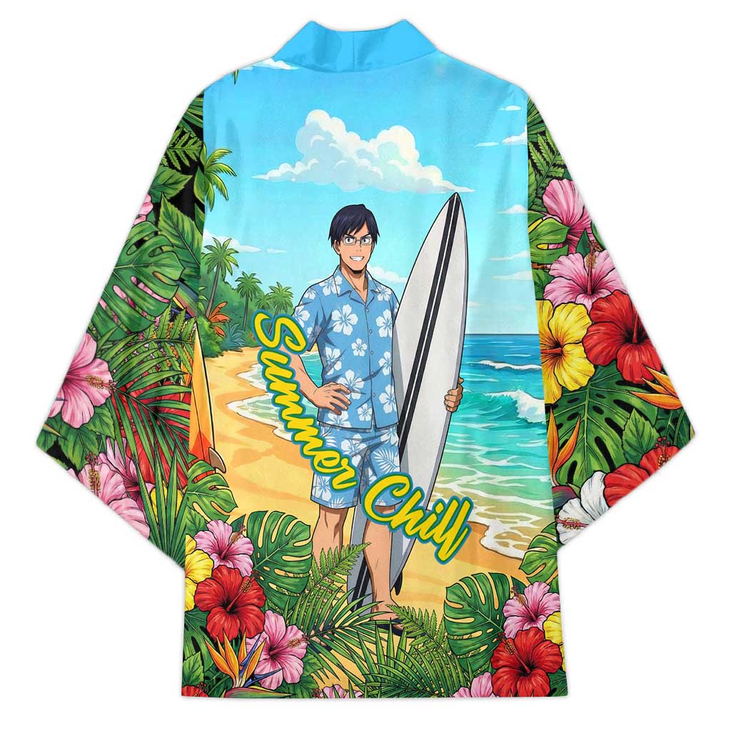 Tenya Iida Summer Chill Kimono Tropical Anime Surf Escape