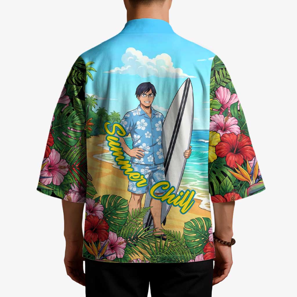 Tenya Iida Summer Chill Kimono Tropical Anime Surf Escape