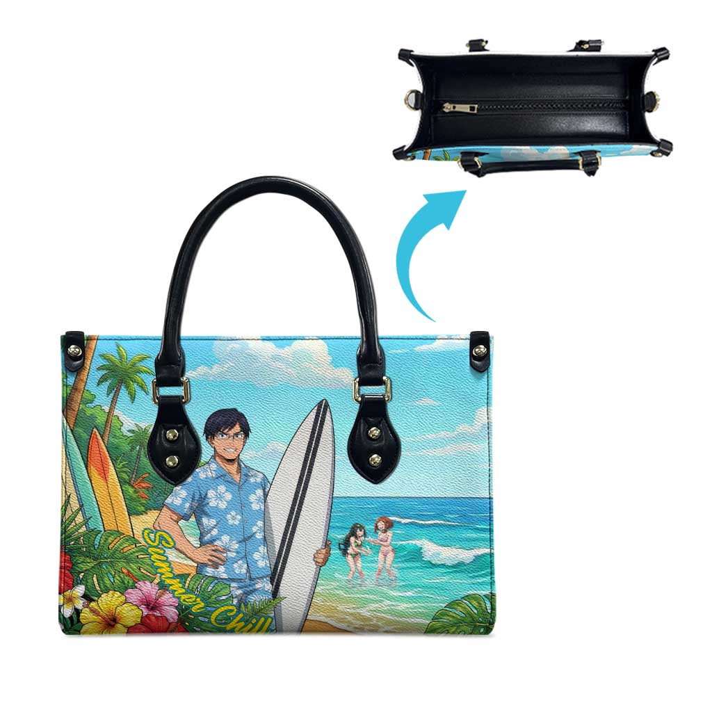 Tenya Iida Summer Chill Leather Bag Tropical Anime Surf Escape