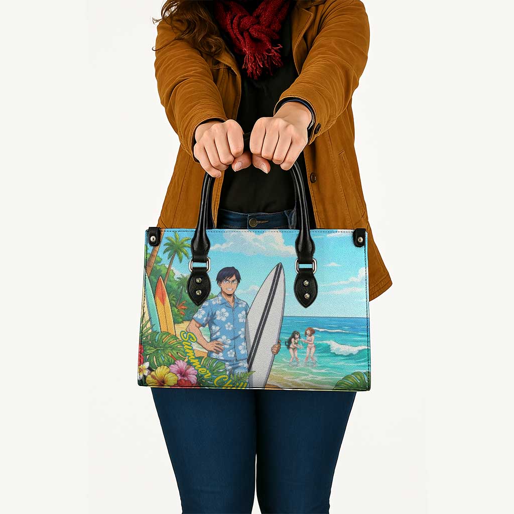 Tenya Iida Summer Chill Leather Bag Tropical Anime Surf Escape