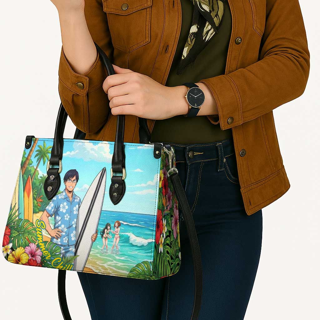 Tenya Iida Summer Chill Leather Bag Tropical Anime Surf Escape