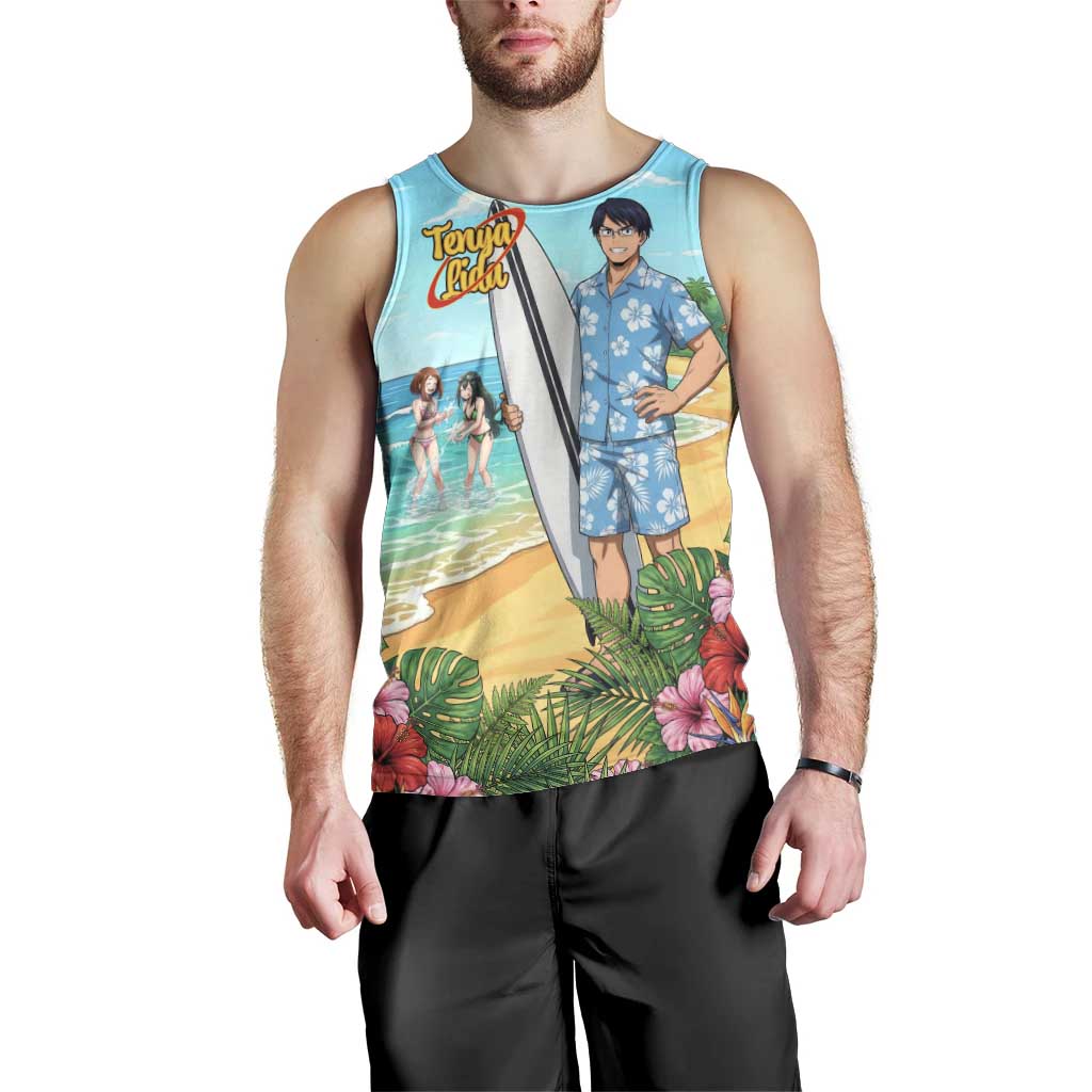 Tenya Iida Summer Chill Men Tank Top Tropical Anime Surf Escape