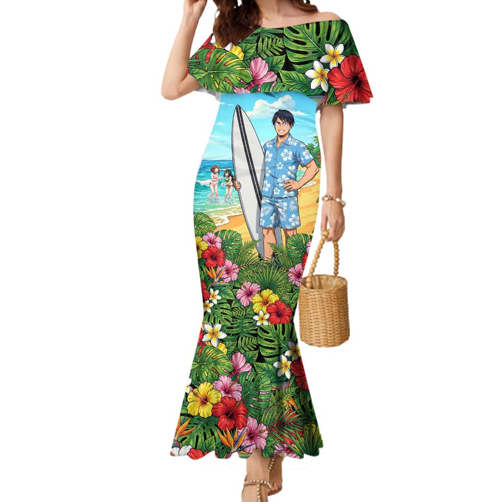 Tenya Iida Summer Chill Mermaid Dress Tropical Anime Surf Escape