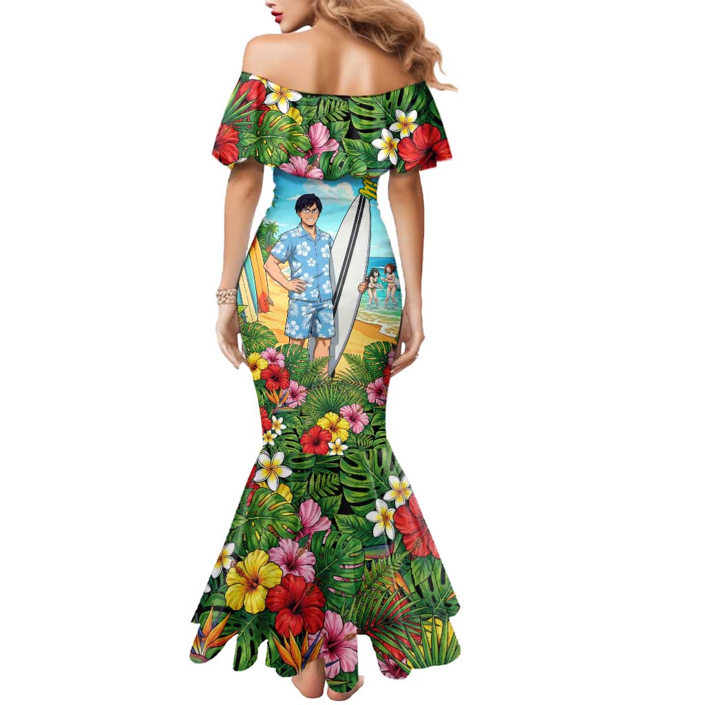 Tenya Iida Summer Chill Mermaid Dress Tropical Anime Surf Escape