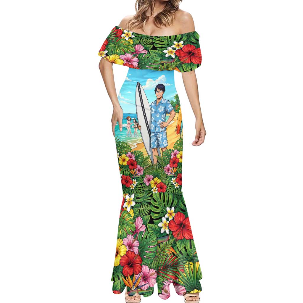 Tenya Iida Summer Chill Mermaid Dress Tropical Anime Surf Escape