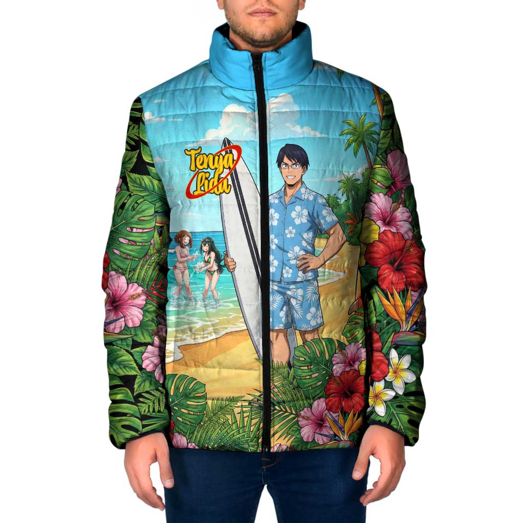 Tenya Iida Summer Chill Padded Jacket Tropical Anime Surf Escape
