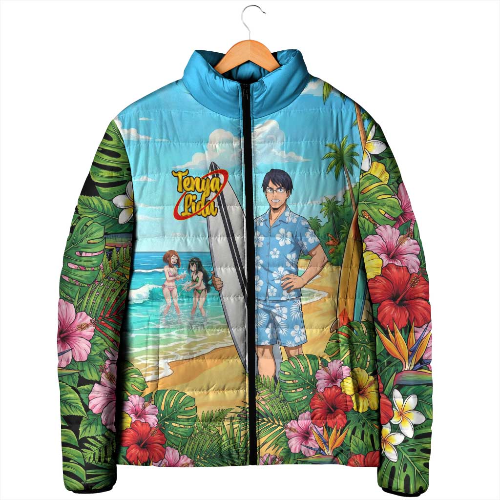 Tenya Iida Summer Chill Padded Jacket Tropical Anime Surf Escape