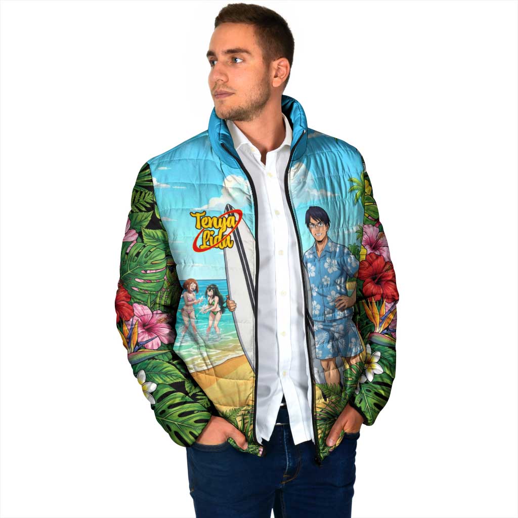 Tenya Iida Summer Chill Padded Jacket Tropical Anime Surf Escape
