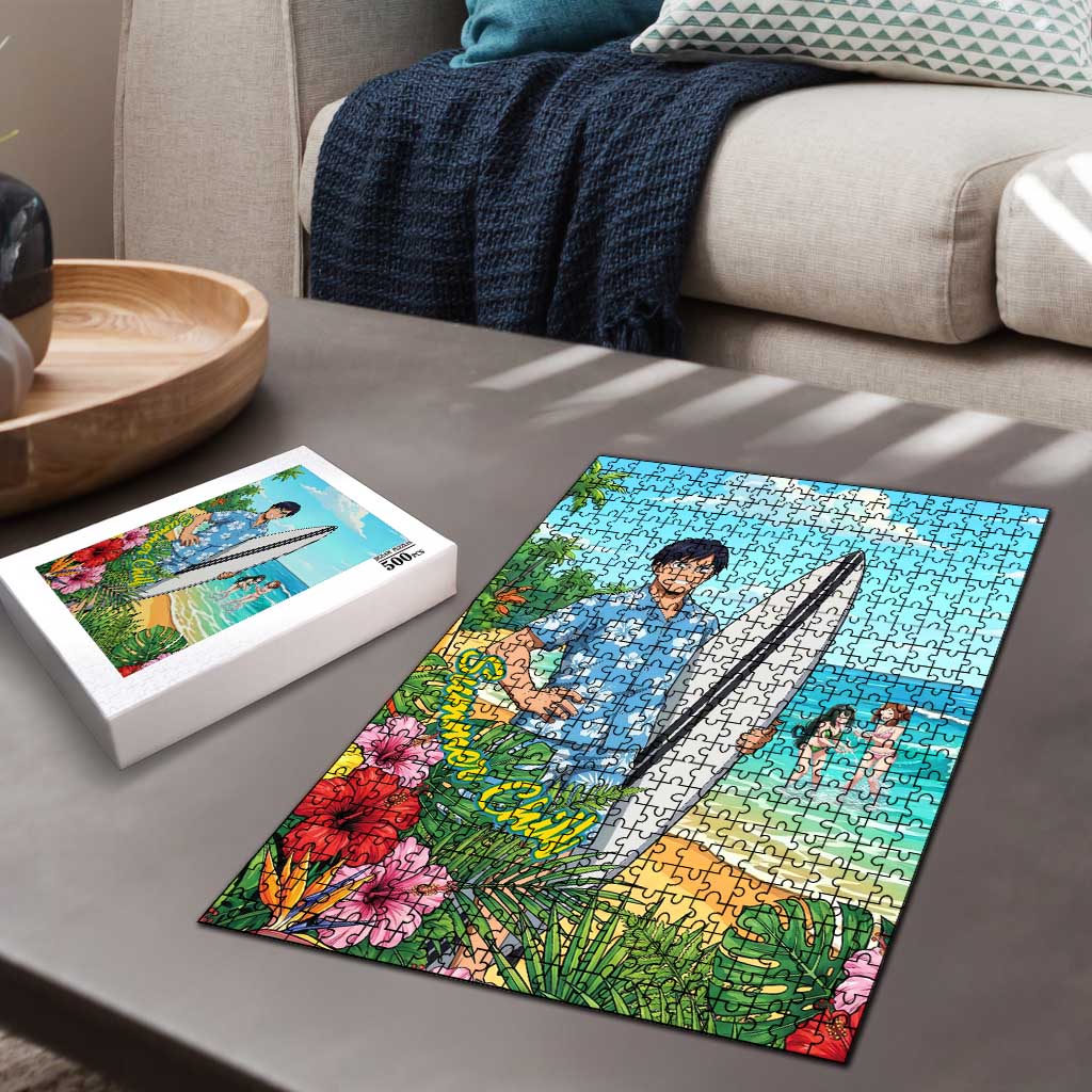 Tenya Iida Summer Chill Puzzle Tropical Anime Surf Escape