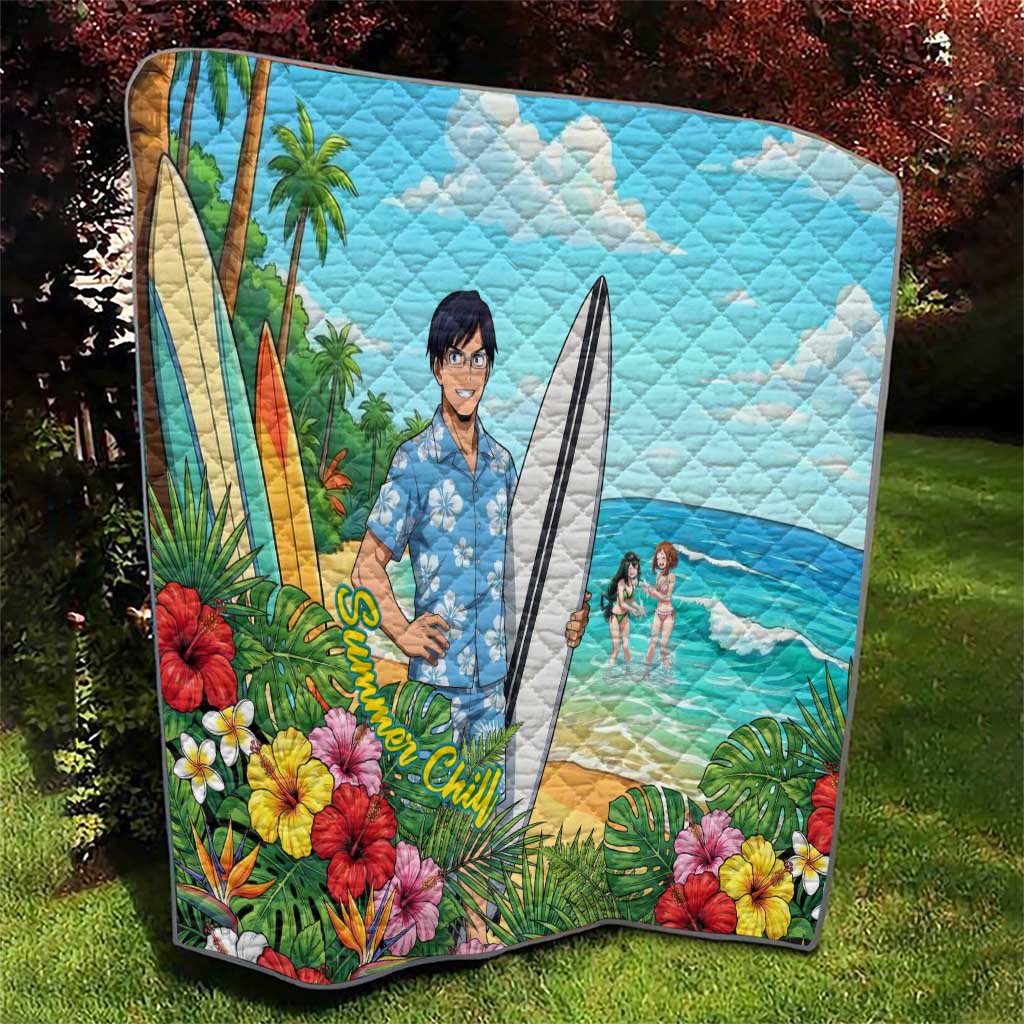 Tenya Iida Summer Chill Quilt Tropical Anime Surf Escape