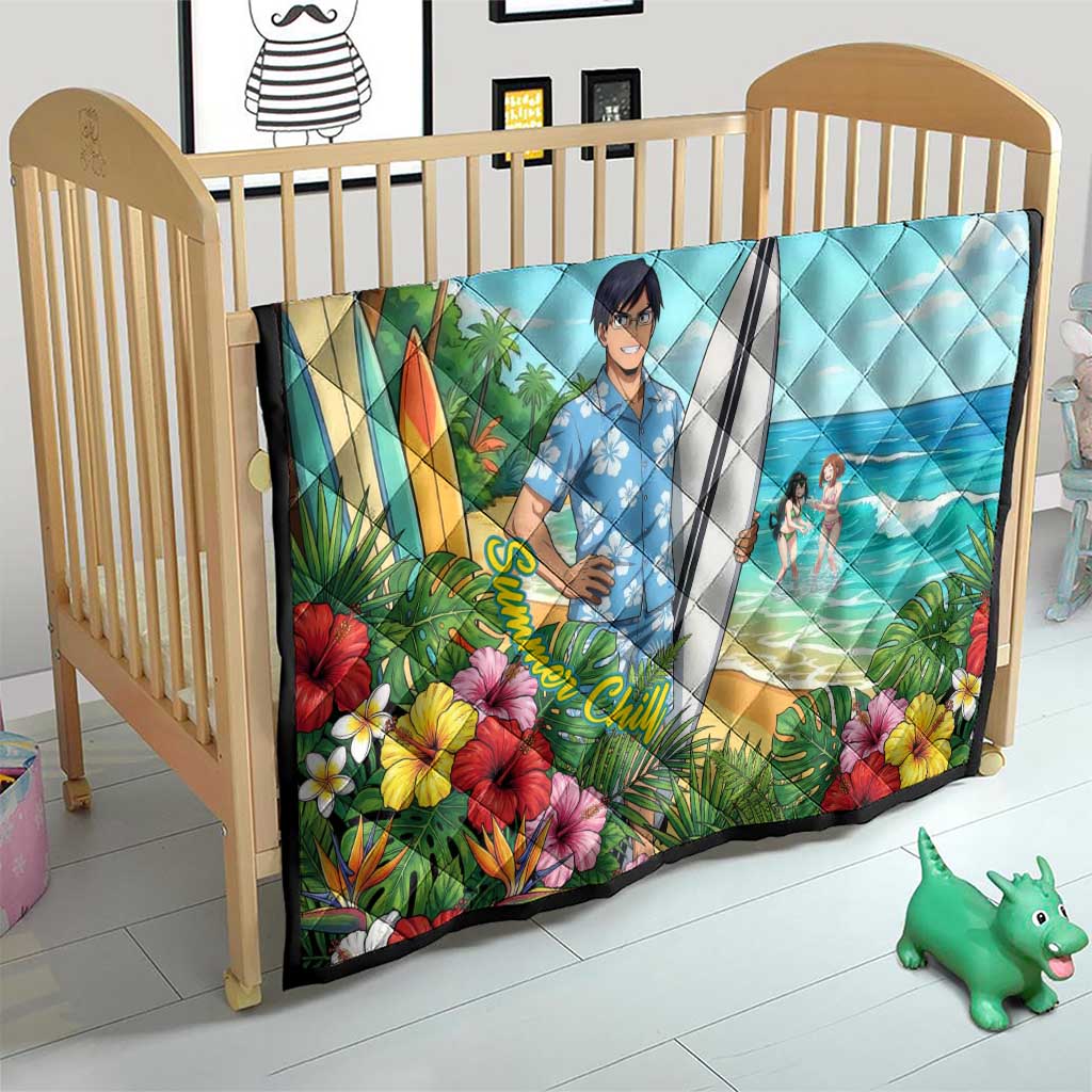 Tenya Iida Summer Chill Quilt Tropical Anime Surf Escape