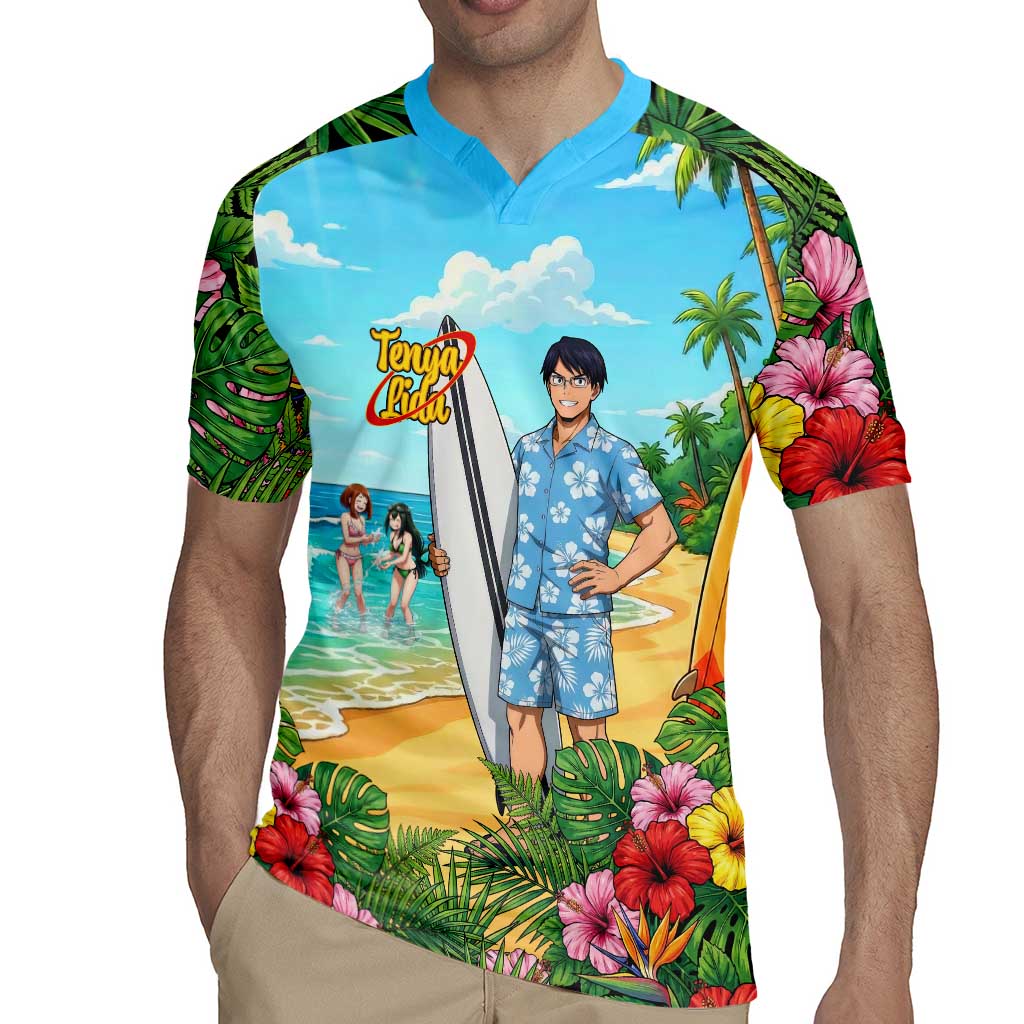 Tenya Iida Summer Chill Rugby Jersey Tropical Anime Surf Escape