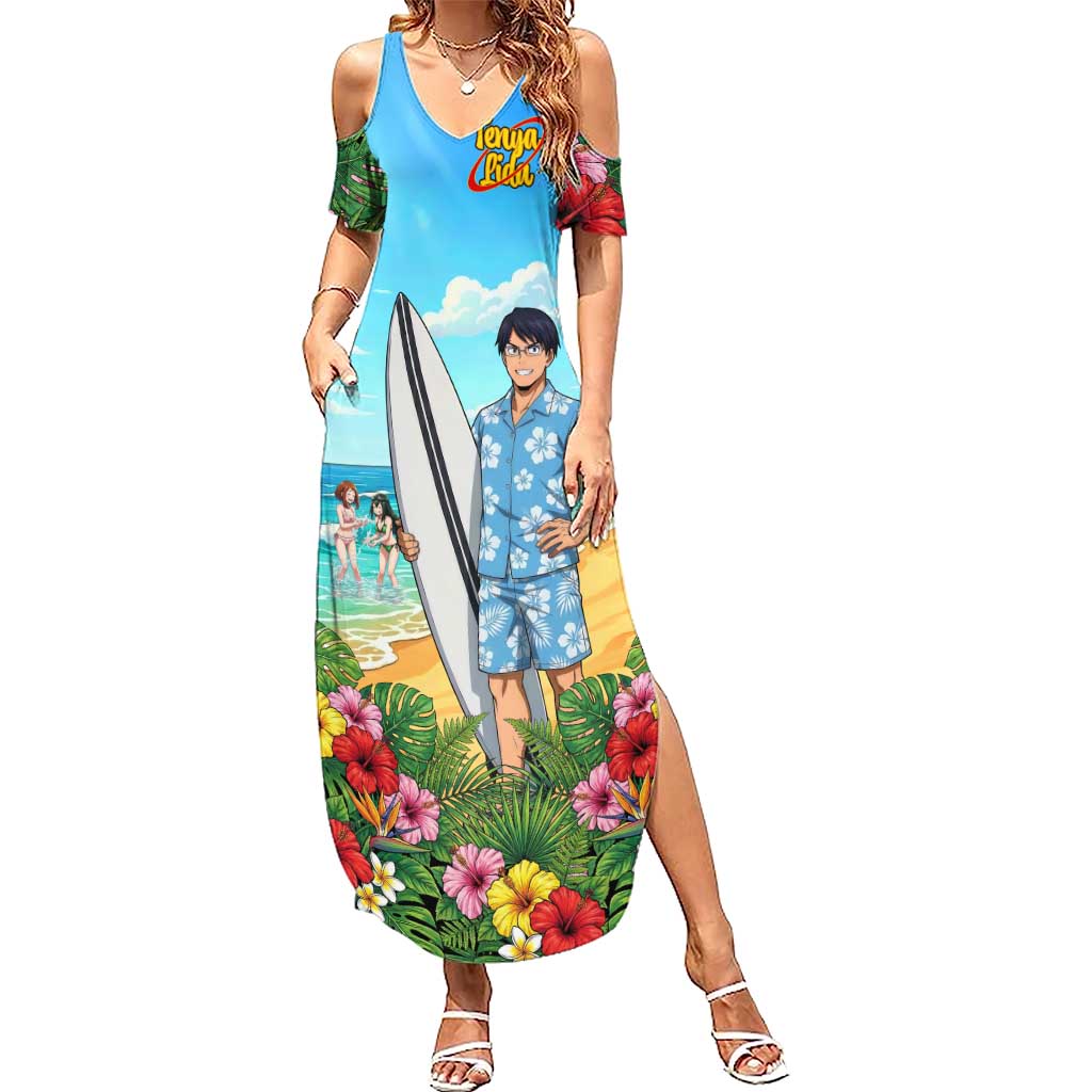 Tenya Iida Summer Chill Summer Maxi Dress Tropical Anime Surf Escape