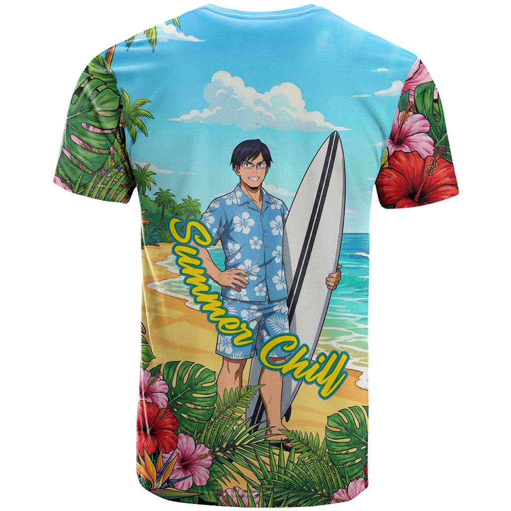 Tenya Iida Summer Chill T Shirt Tropical Anime Surf Escape