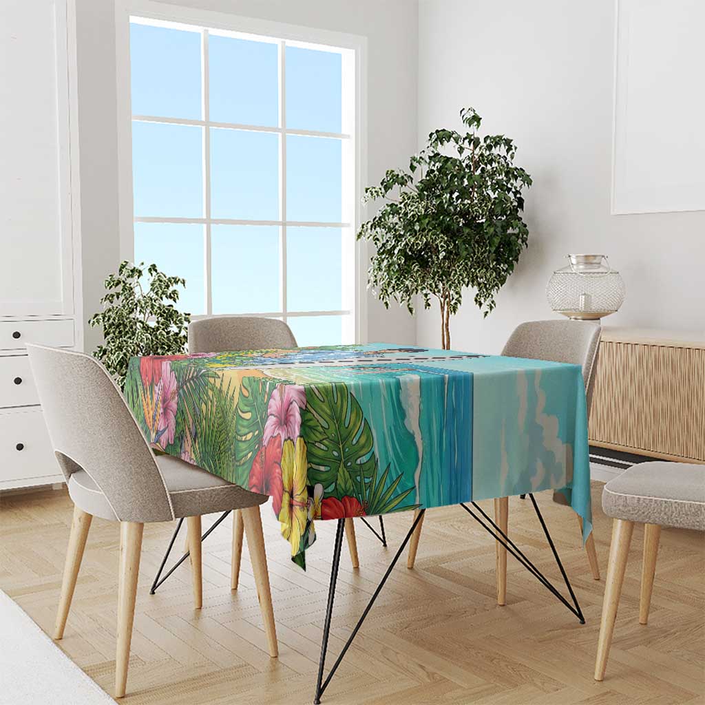 Tenya Iida Summer Chill Tablecloth Tropical Anime Surf Escape
