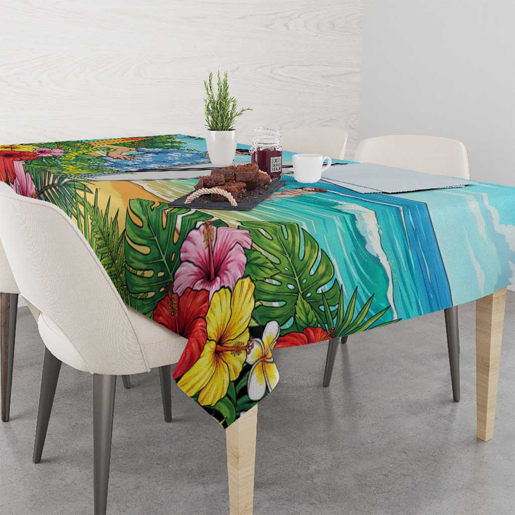 Tenya Iida Summer Chill Tablecloth Tropical Anime Surf Escape