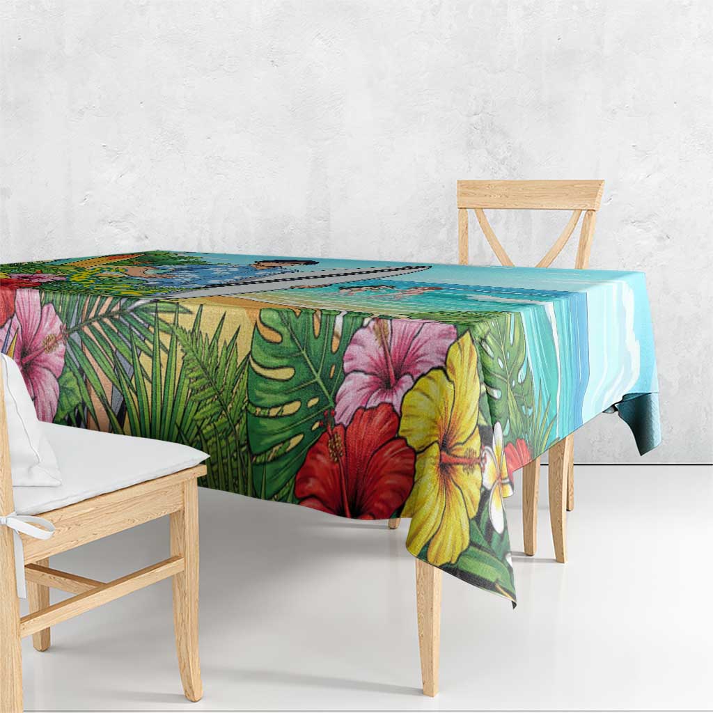Tenya Iida Summer Chill Tablecloth Tropical Anime Surf Escape