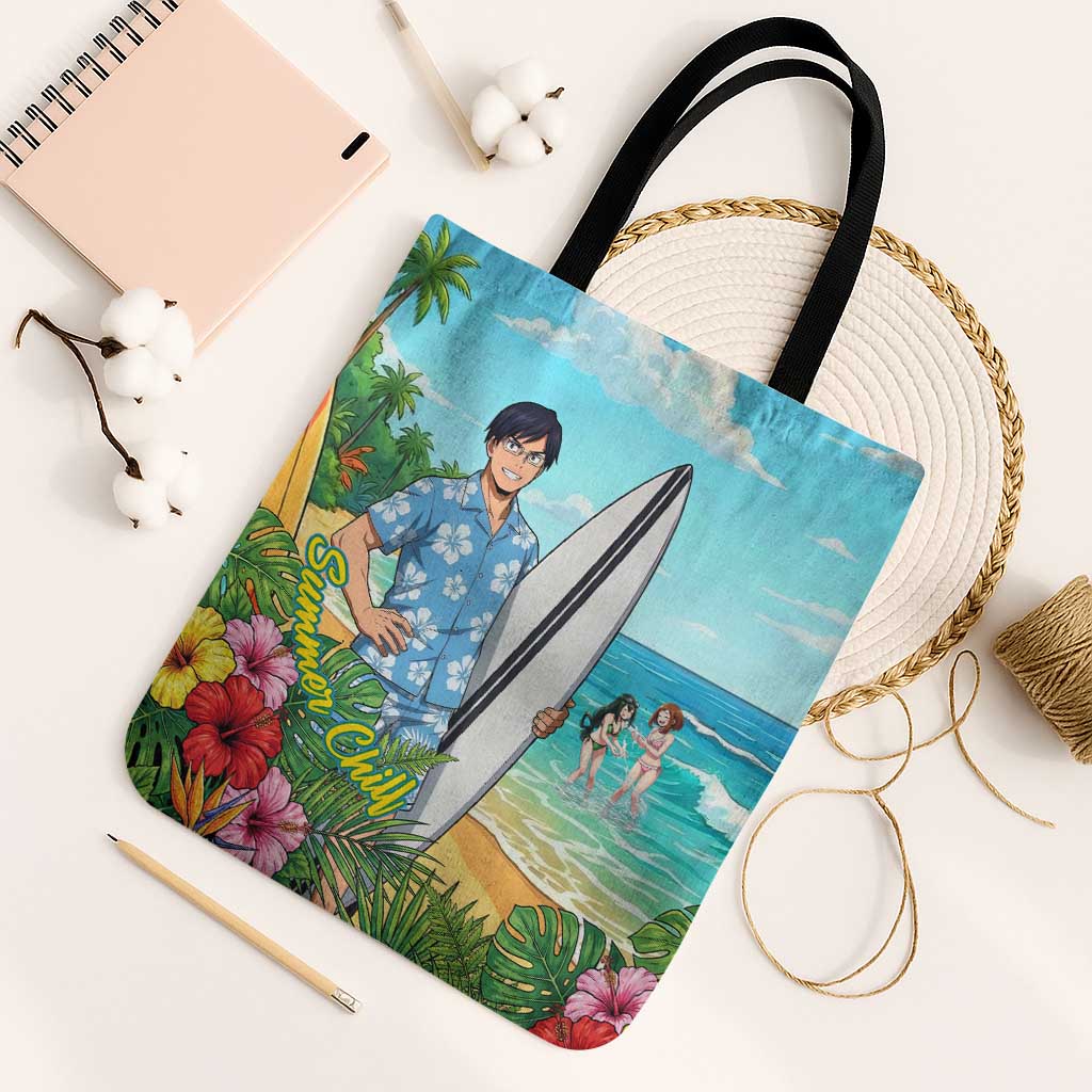 Tenya Iida Summer Chill Tote Bag Tropical Anime Surf Escape