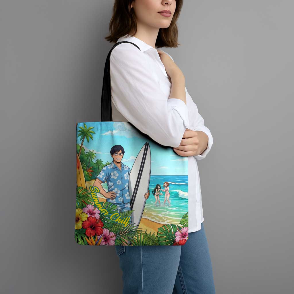Tenya Iida Summer Chill Tote Bag Tropical Anime Surf Escape