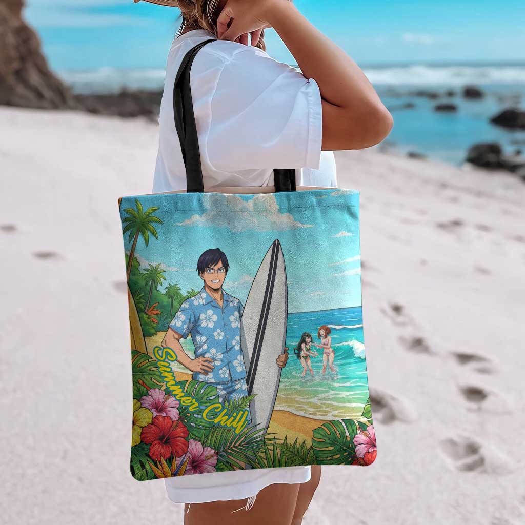 Tenya Iida Summer Chill Tote Bag Tropical Anime Surf Escape