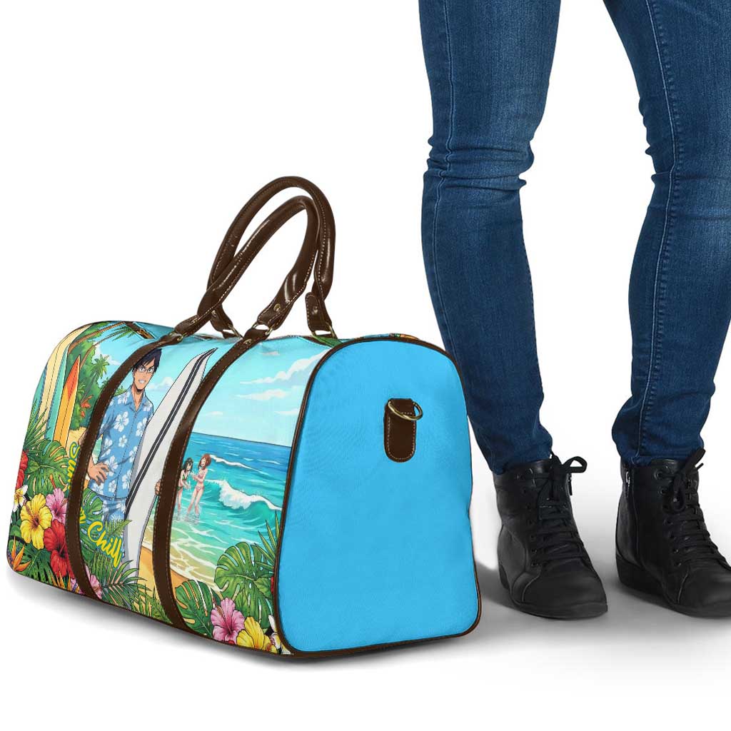 Tenya Iida Summer Chill Travel Bag Tropical Anime Surf Escape