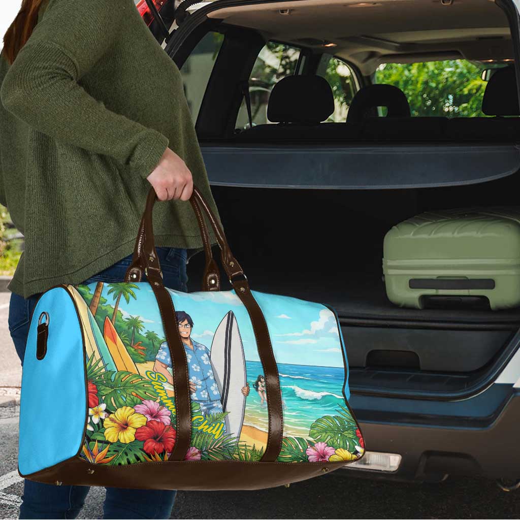 Tenya Iida Summer Chill Travel Bag Tropical Anime Surf Escape