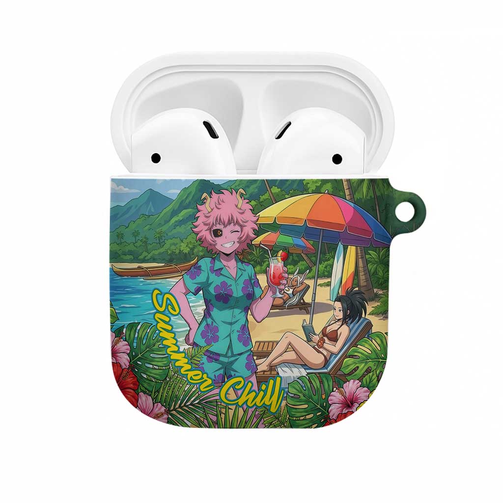 Mina Ashido Summer Chill AirPods Case Tropical Anime Cocktail Vibes