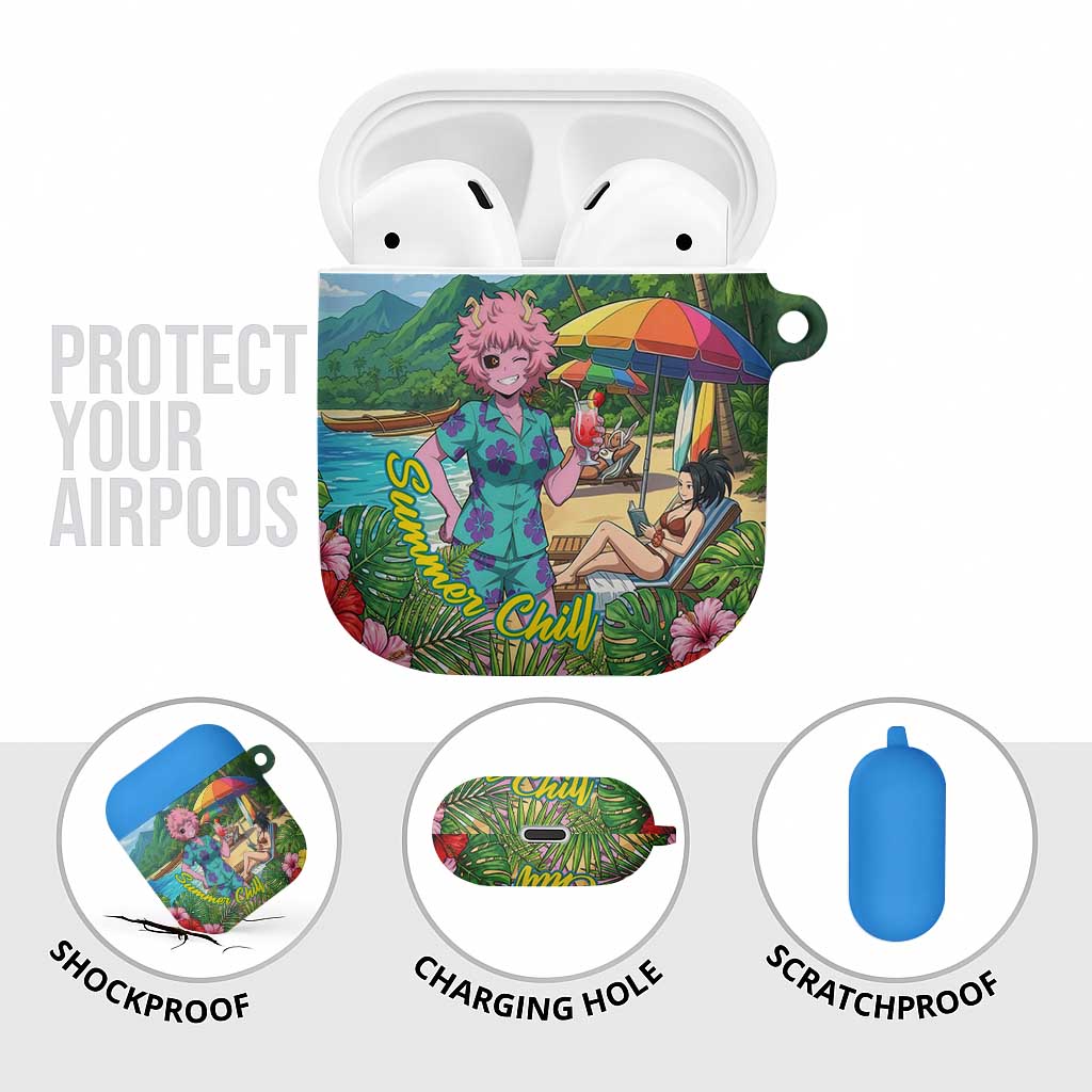 Mina Ashido Summer Chill AirPods Case Tropical Anime Cocktail Vibes