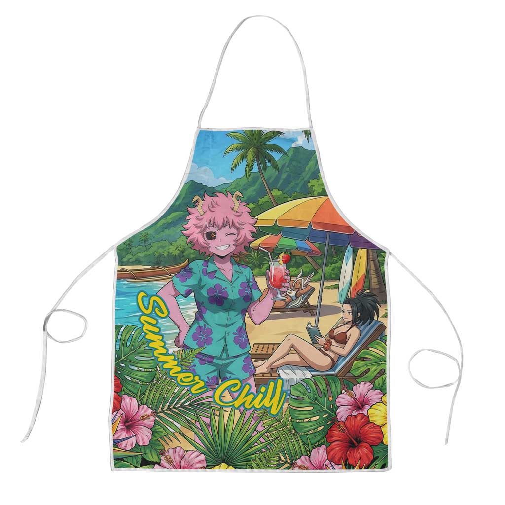 Mina Ashido Summer Chill Apron Tropical Anime Cocktail Vibes