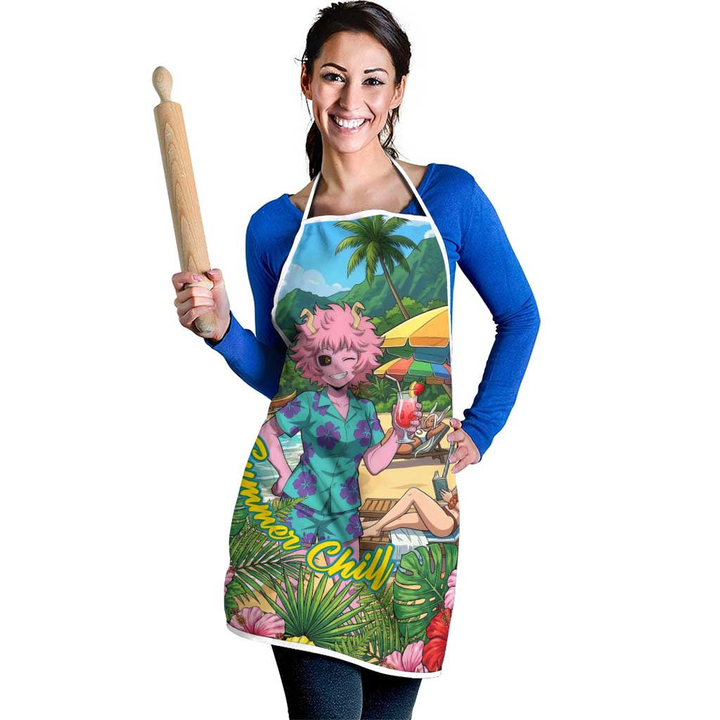 Mina Ashido Summer Chill Apron Tropical Anime Cocktail Vibes