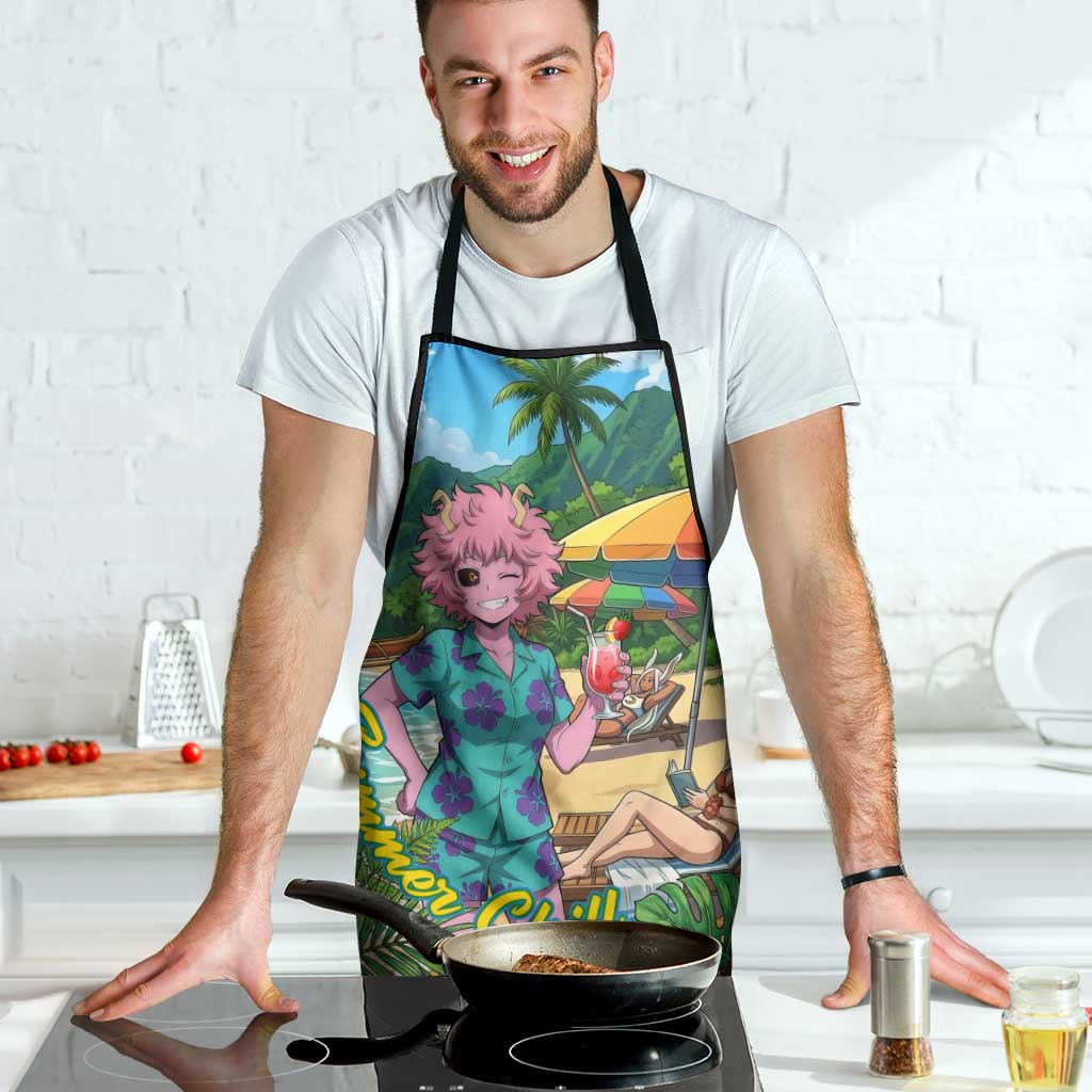 Mina Ashido Summer Chill Apron Tropical Anime Cocktail Vibes