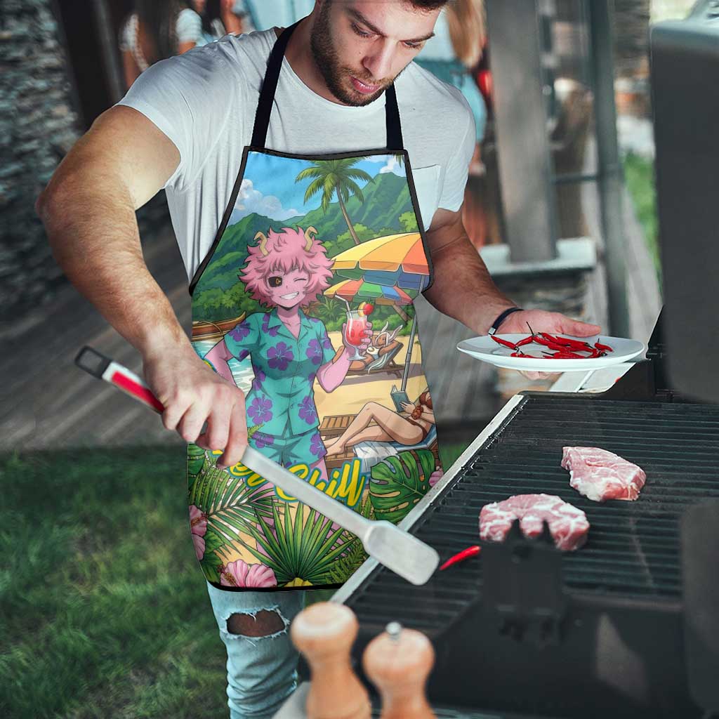 Mina Ashido Summer Chill Apron Tropical Anime Cocktail Vibes