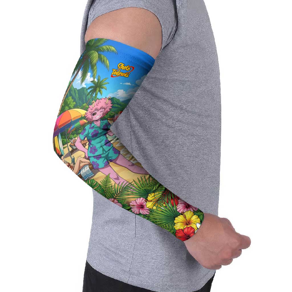 Mina Ashido Summer Chill Arm Sleeves Tropical Anime Cocktail Vibes