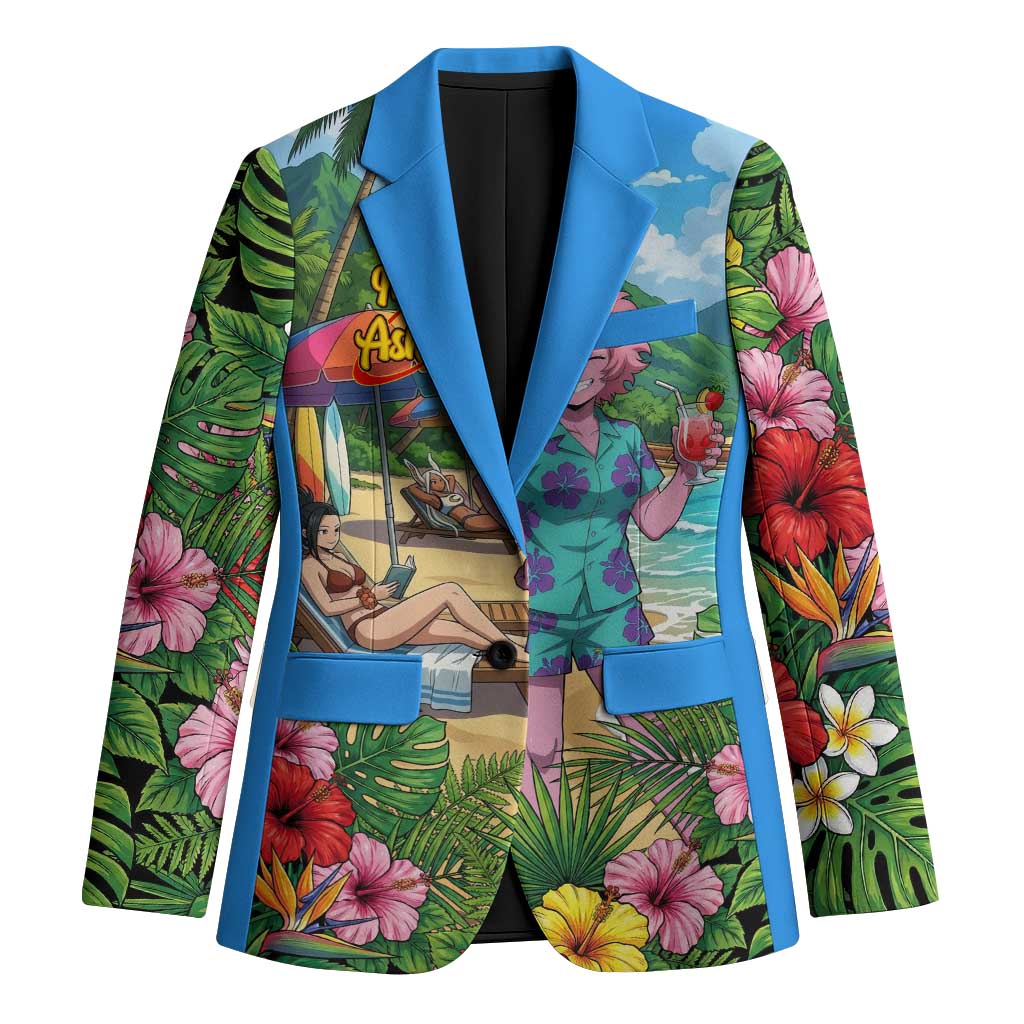 Mina Ashido Summer Chill Blazer Tropical Anime Cocktail Vibes