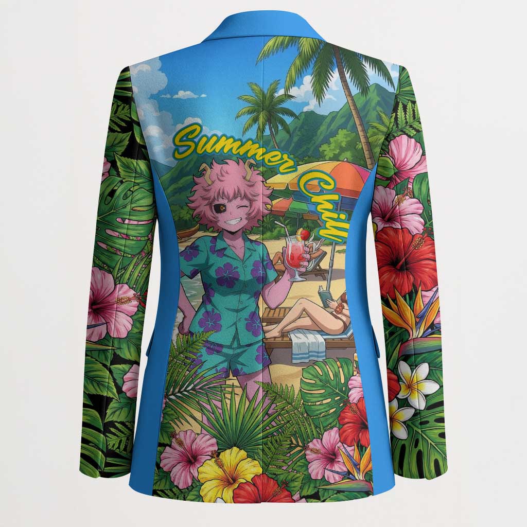 Mina Ashido Summer Chill Blazer Tropical Anime Cocktail Vibes