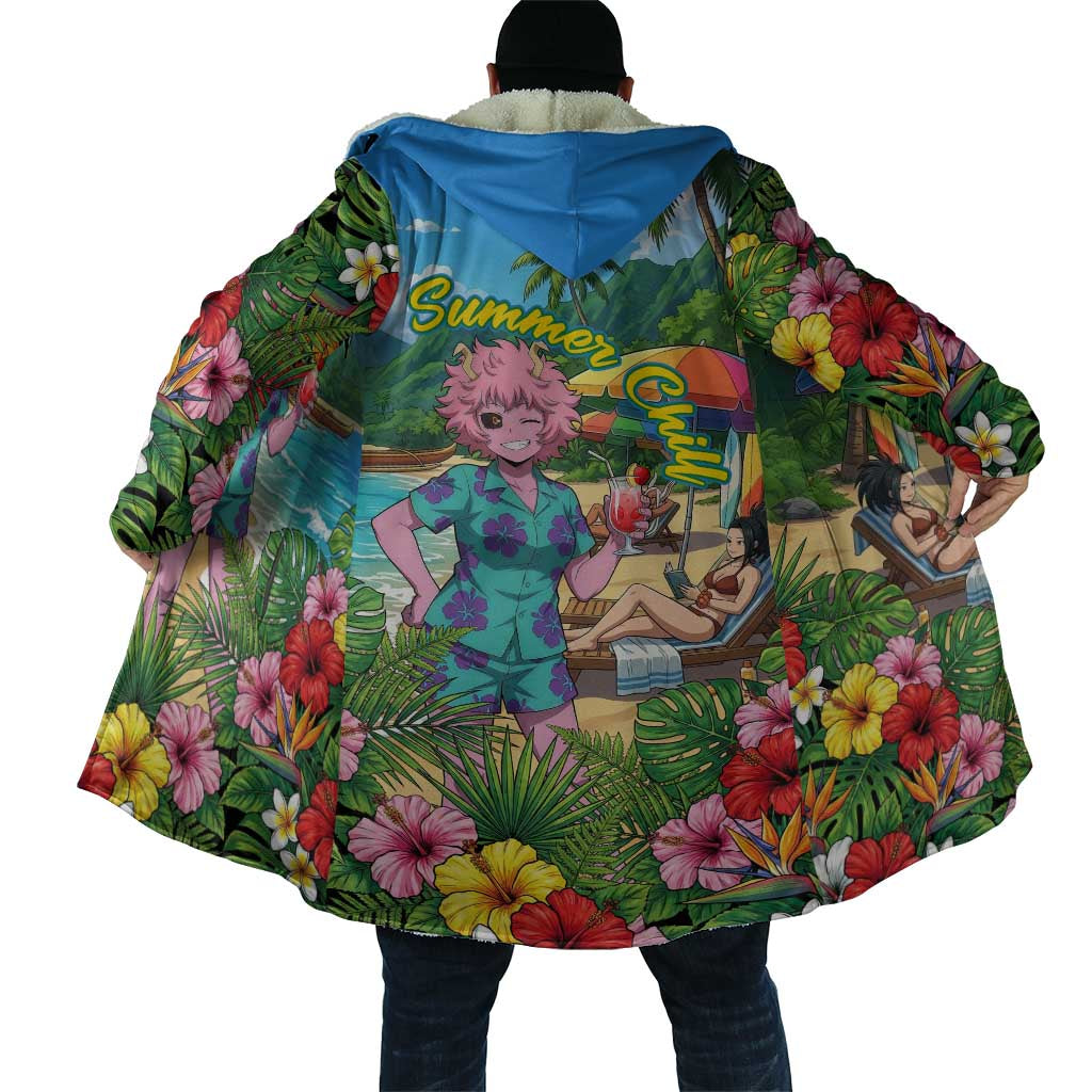 Mina Ashido Summer Chill Cloak Tropical Anime Cocktail Vibes