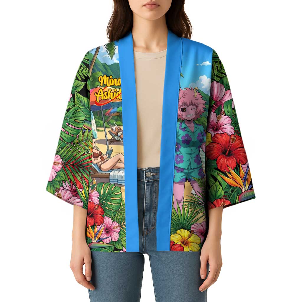 Mina Ashido Summer Chill Kimono Tropical Anime Cocktail Vibes