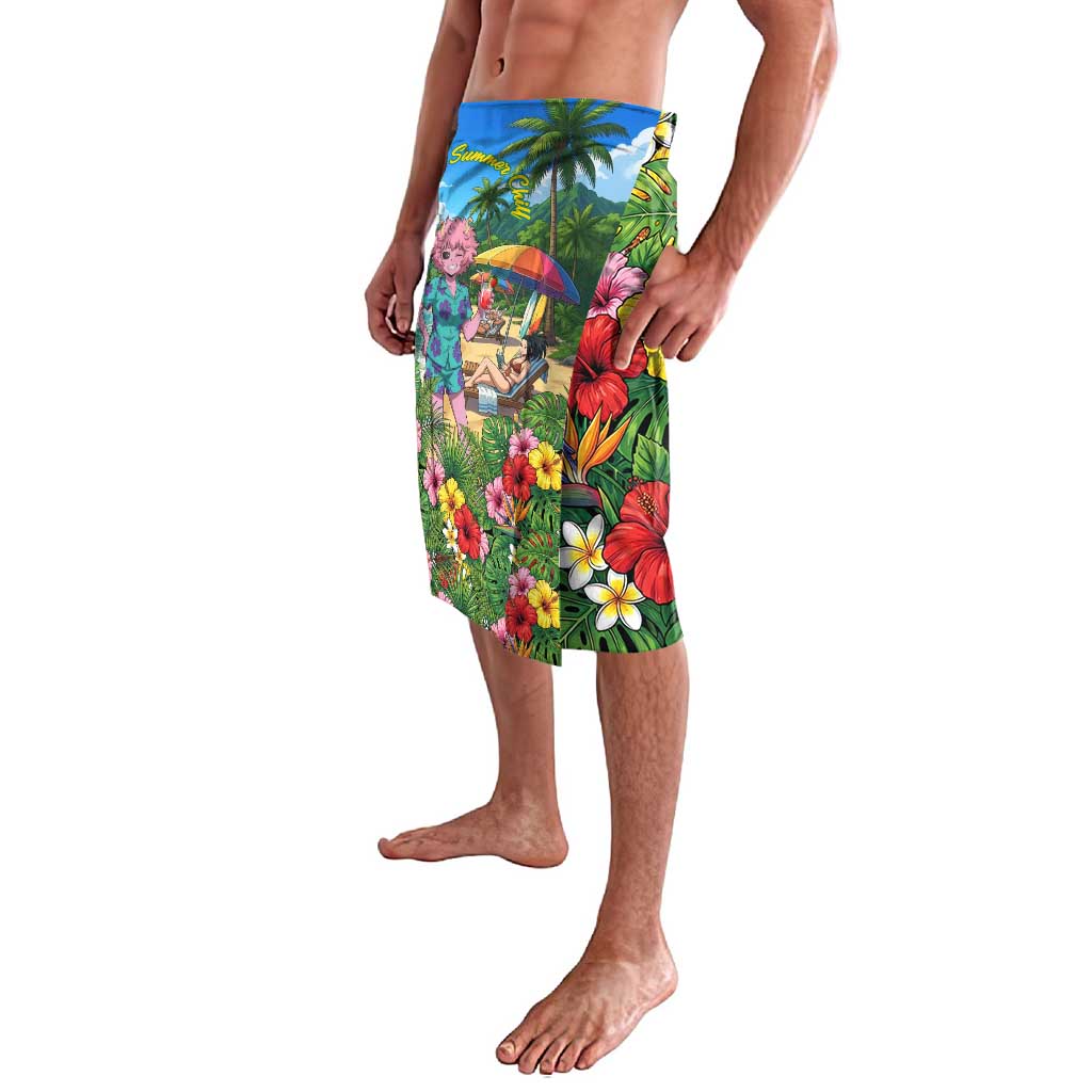 Mina Ashido Summer Chill Lavalava Tropical Anime Cocktail Vibes