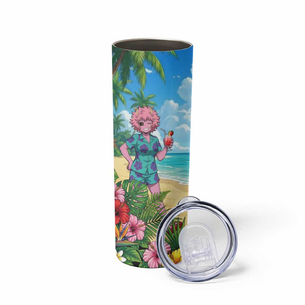 Mina Ashido Summer Chill Skinny Tumbler Tropical Anime Cocktail Vibes